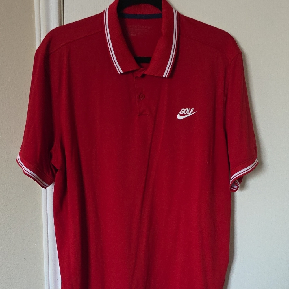 Nike Red Golf Polo Shirt